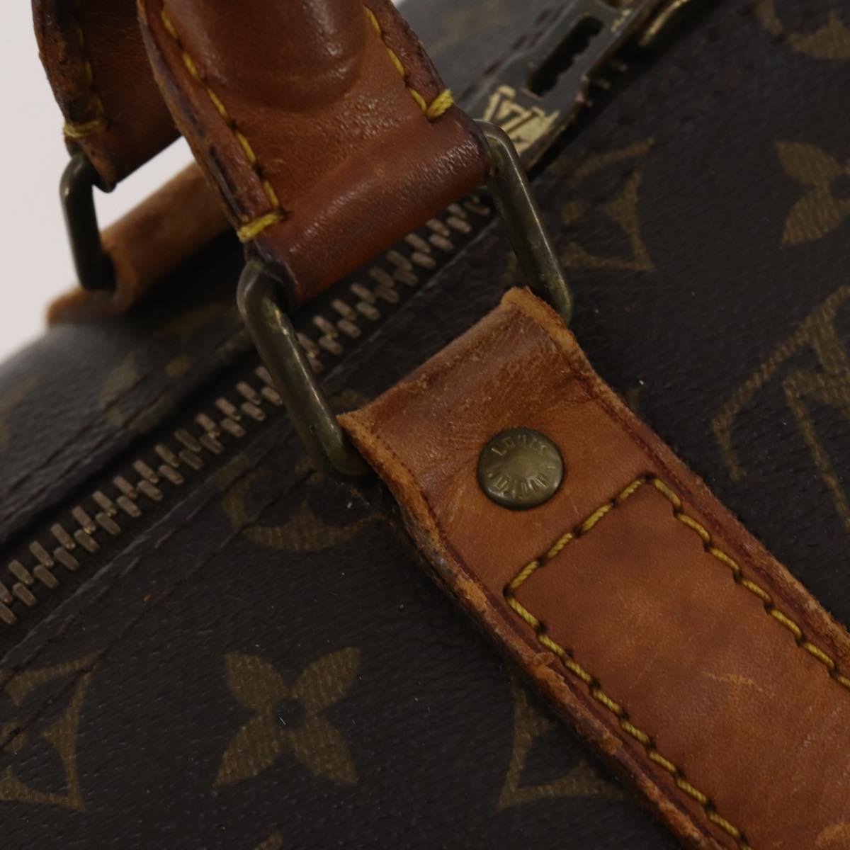 LOUIS VUITTON Monogram Keepall 50 Boston Bag M41426 LV Auth 200408