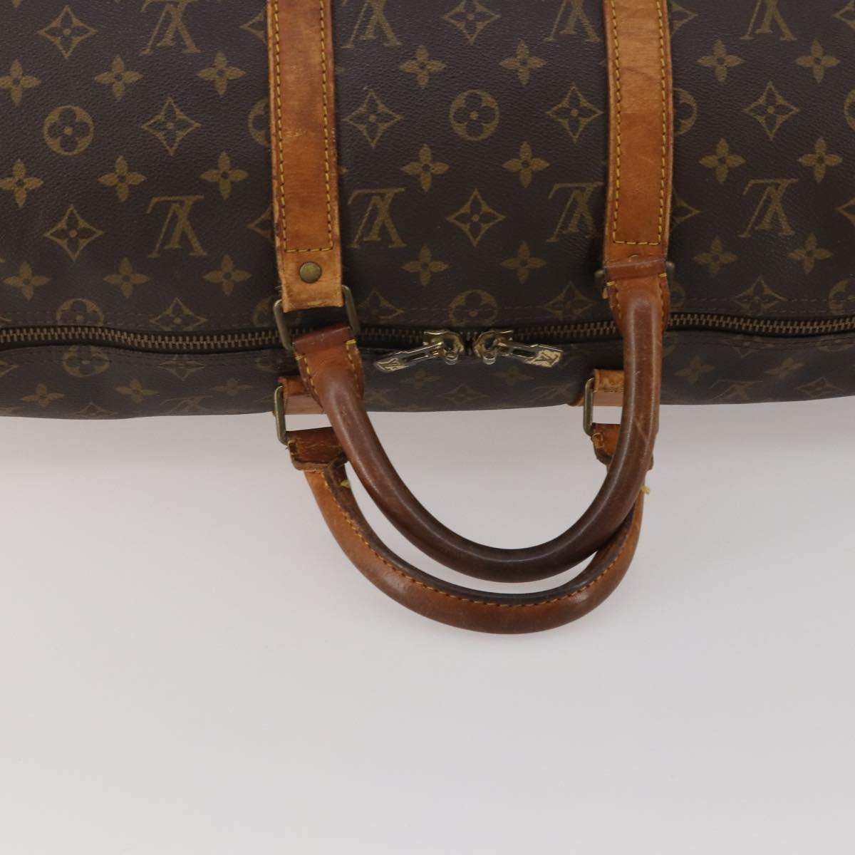 LOUIS VUITTON Monogram Keepall 50 Boston Bag M41426 LV Auth 200408
