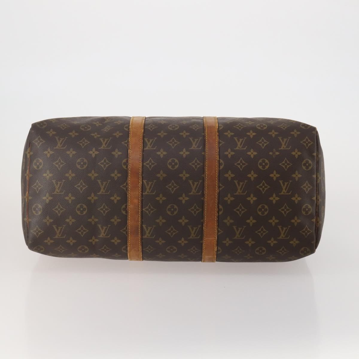 LOUIS VUITTON Monogram Keepall 50 Boston Bag M41426 LV Auth 200408