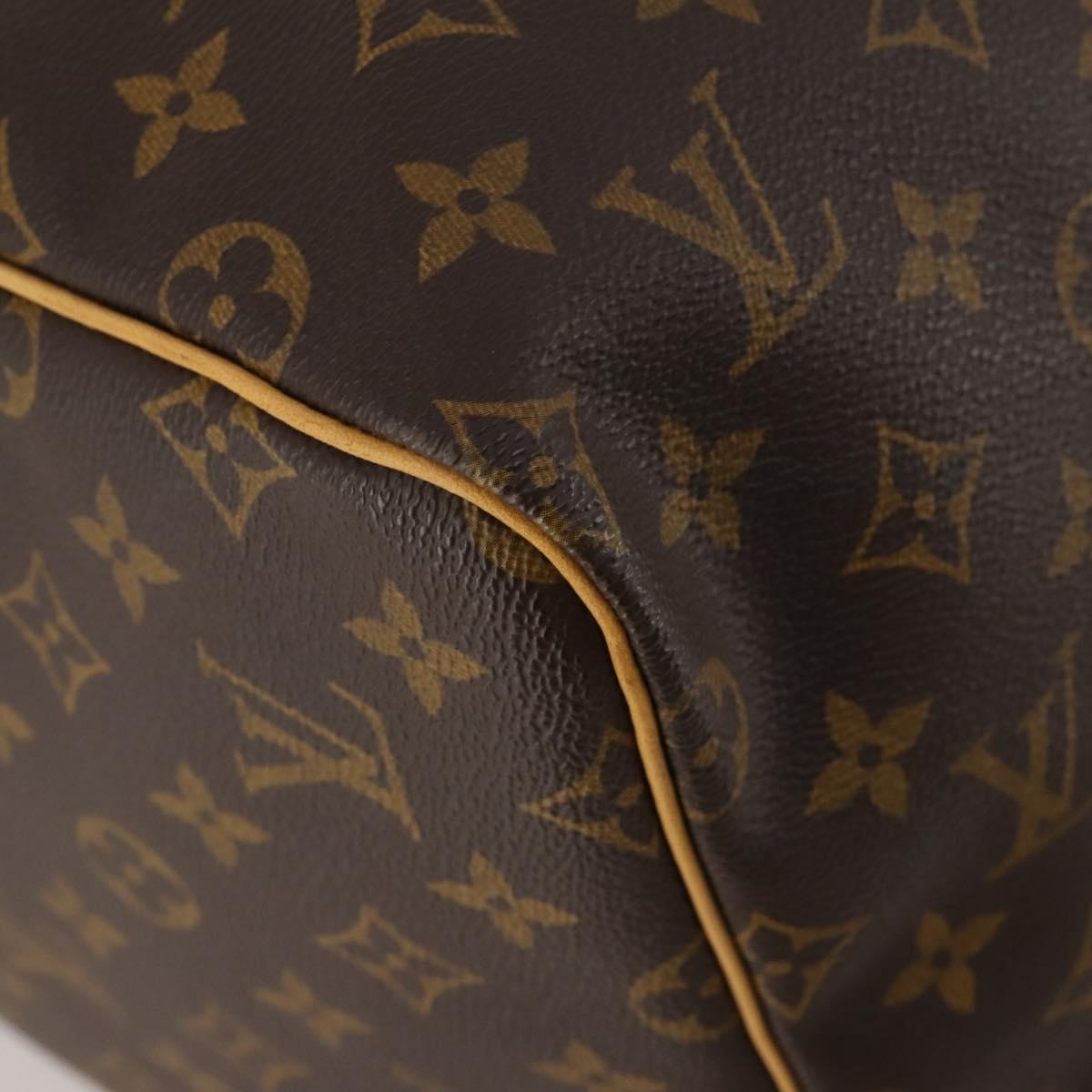 LOUIS VUITTON Monogram Keepall 55 Boston Bag M41424 LV Auth 200410SAV