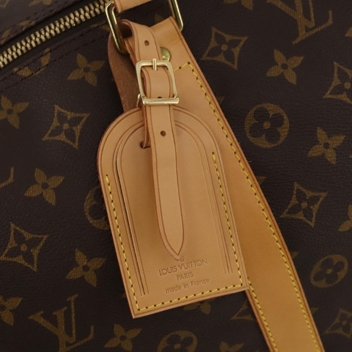 LOUIS VUITTON Monogram Keepall 55 Boston Bag M41424 LV Auth 200410SAV