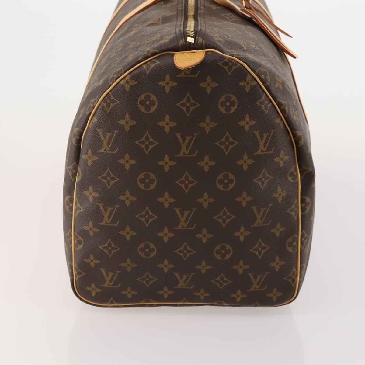 LOUIS VUITTON Monogram Keepall 55 Boston Bag M41424 LV Auth 200410SAV