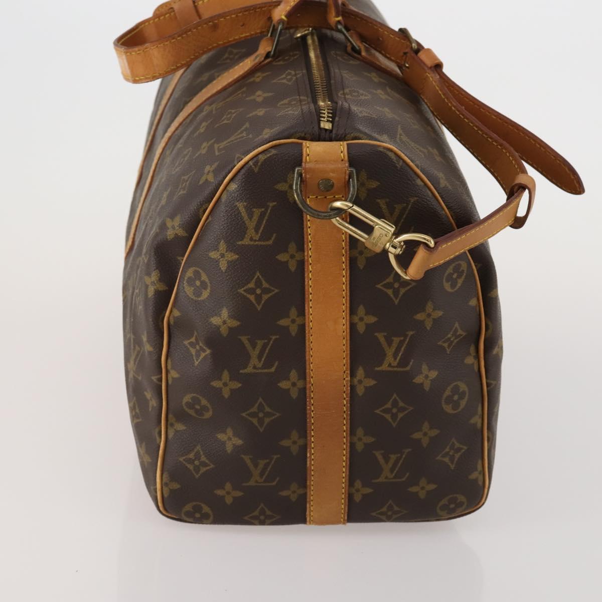 LOUIS VUITTON Monogram Keepall Bandouliere 45 Boston Bag M41418 LV Auth 200412