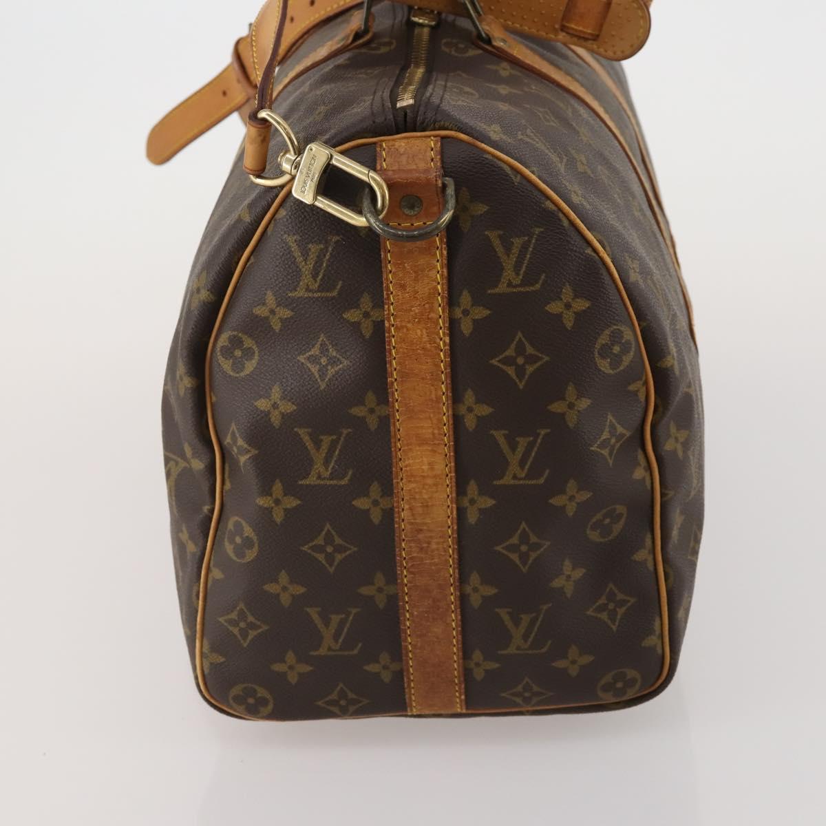 LOUIS VUITTON Monogram Keepall Bandouliere 45 Boston Bag M41418 LV Auth 200412