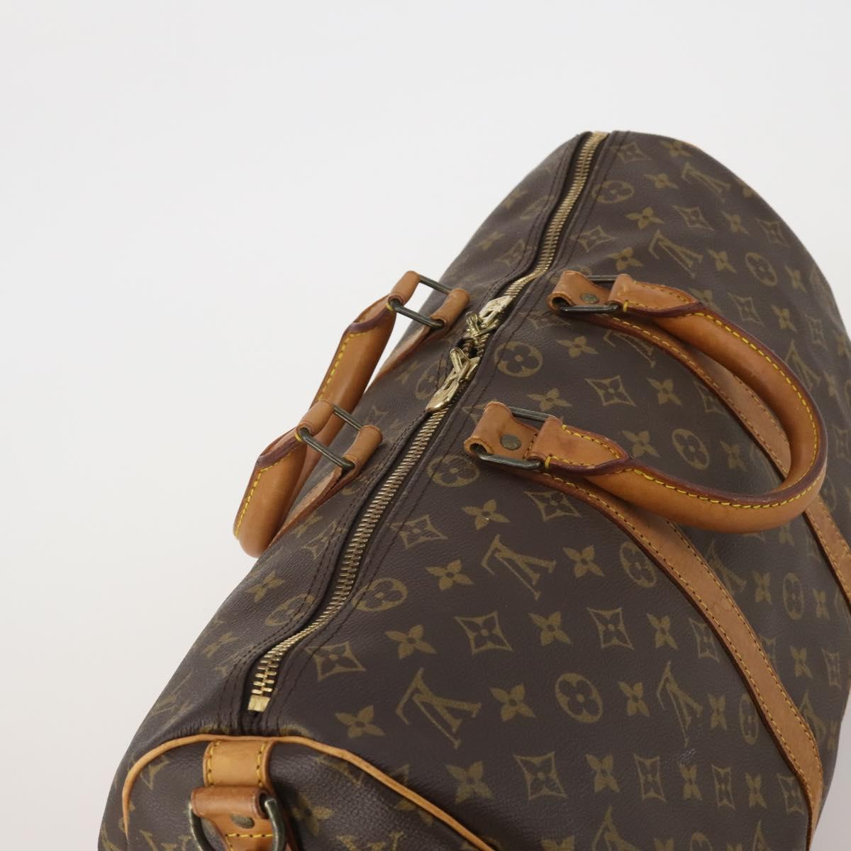 LOUIS VUITTON Monogram Keepall Bandouliere 45 Boston Bag M41418 LV Auth 200412