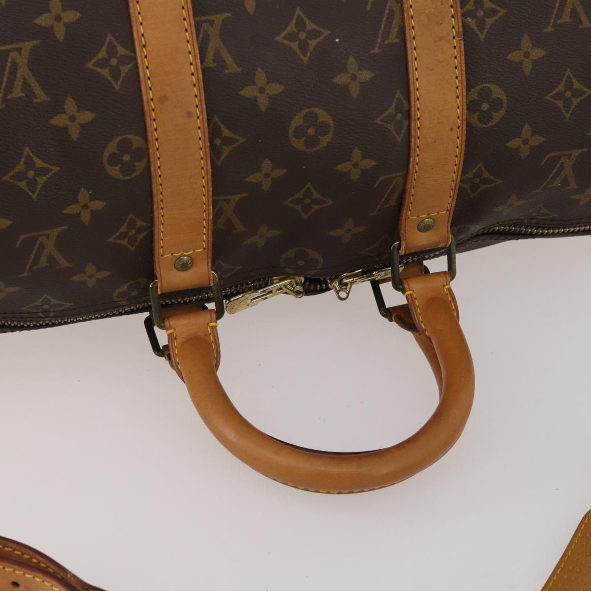 LOUIS VUITTON Monogram Keepall Bandouliere 45 Boston Bag M41418 LV Auth 200412