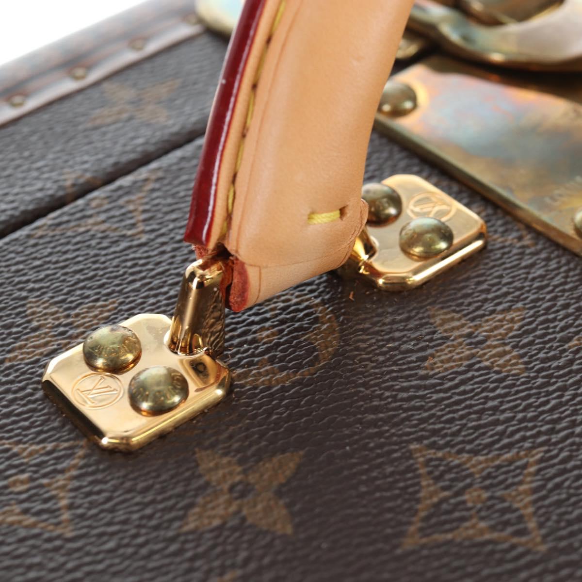 LOUIS VUITTON Monogram Alzer 55 Trunk M21229 LV Auth 200413SAV