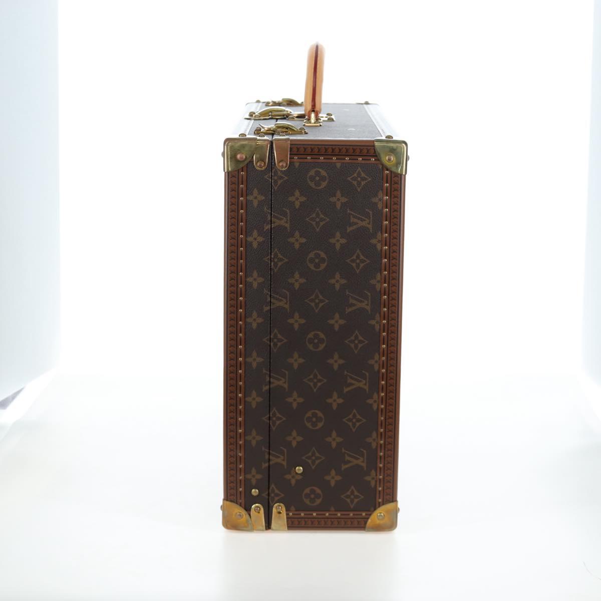 LOUIS VUITTON Monogram Alzer 55 Trunk M21229 LV Auth 200413SAV