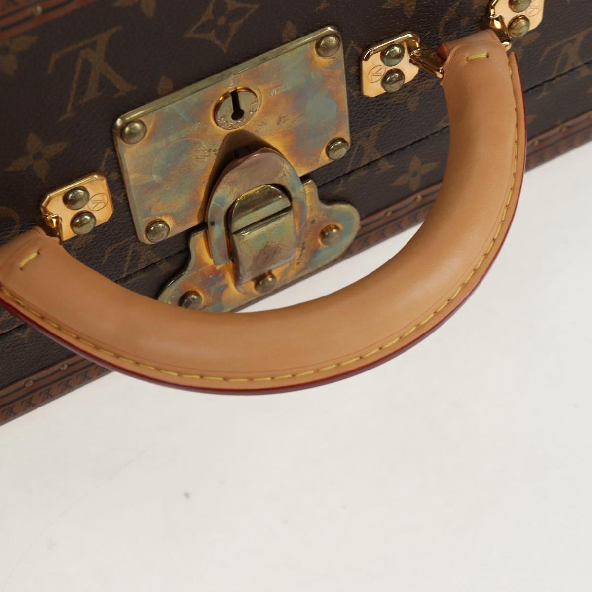 LOUIS VUITTON Monogram Alzer 55 Trunk M21229 LV Auth 200413SAV