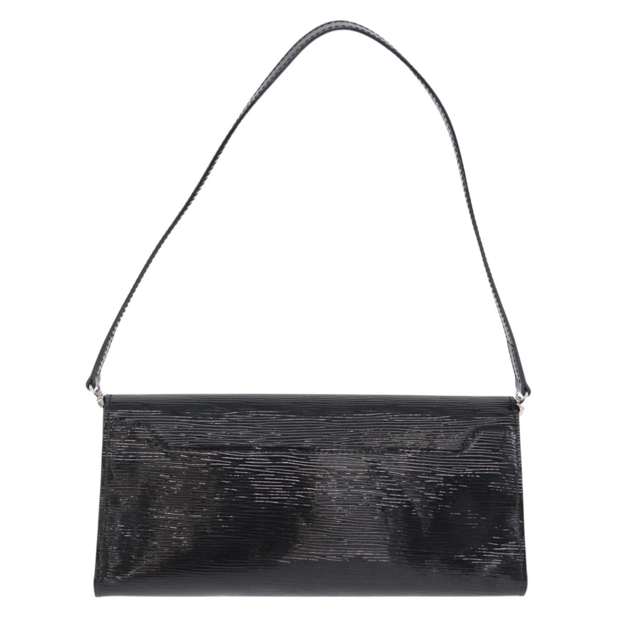 LOUIS VUITTON Electric epi Pochette Sevigne Bag Black M4055N LV Auth 200421V