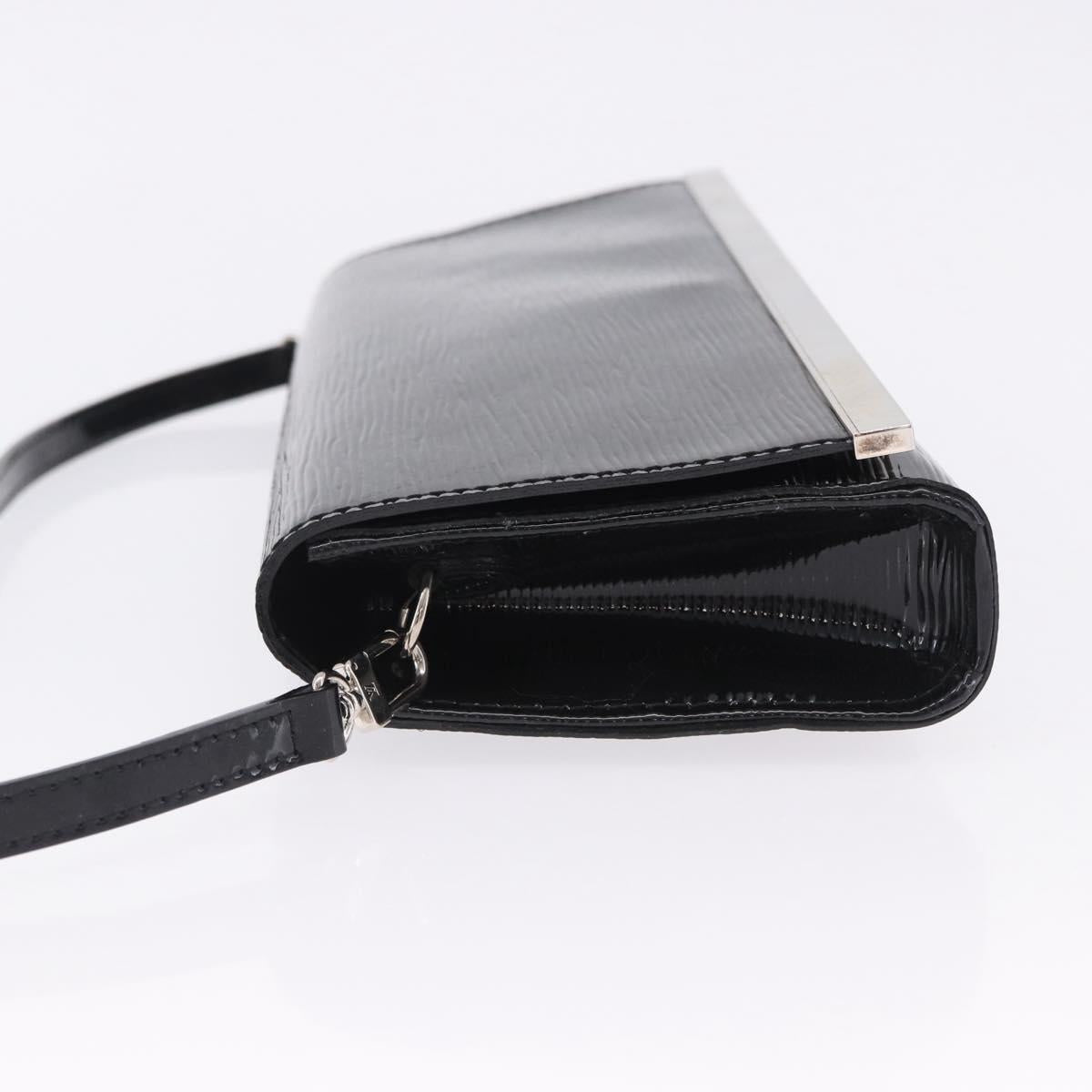 LOUIS VUITTON Electric epi Pochette Sevigne Bag Black M4055N LV Auth 200421V