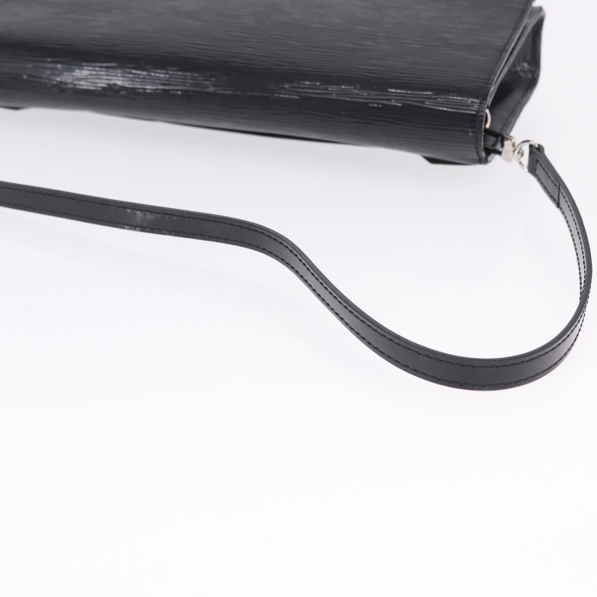 LOUIS VUITTON Electric epi Pochette Sevigne Bag Black M4055N LV Auth 200421V