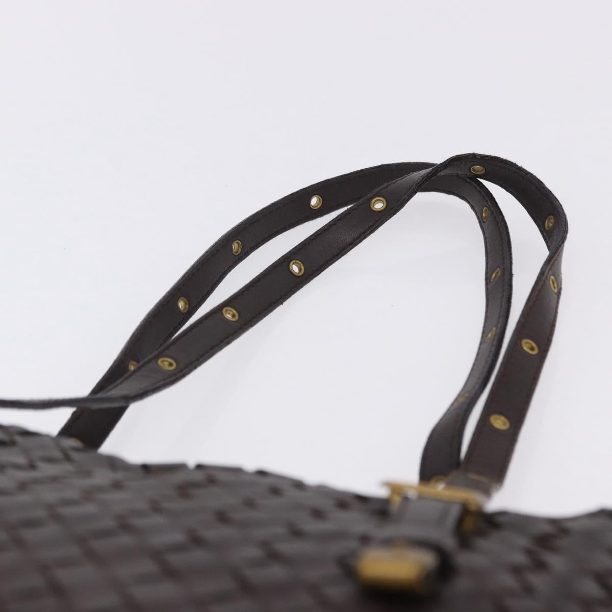 BOTTEGA VENETA INTRECCIATO Tote Bag Leather Brown 162937 Auth 200424V