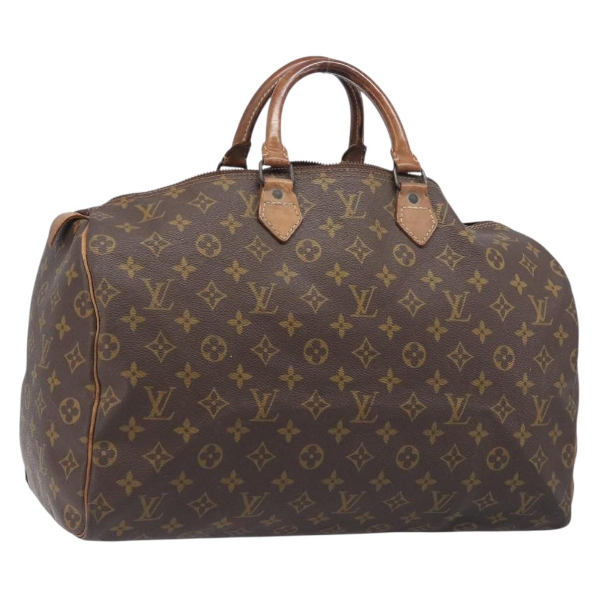 LOUIS VUITTON Monogram Speedy 40 Hand Bag M41522 LV Auth 200428