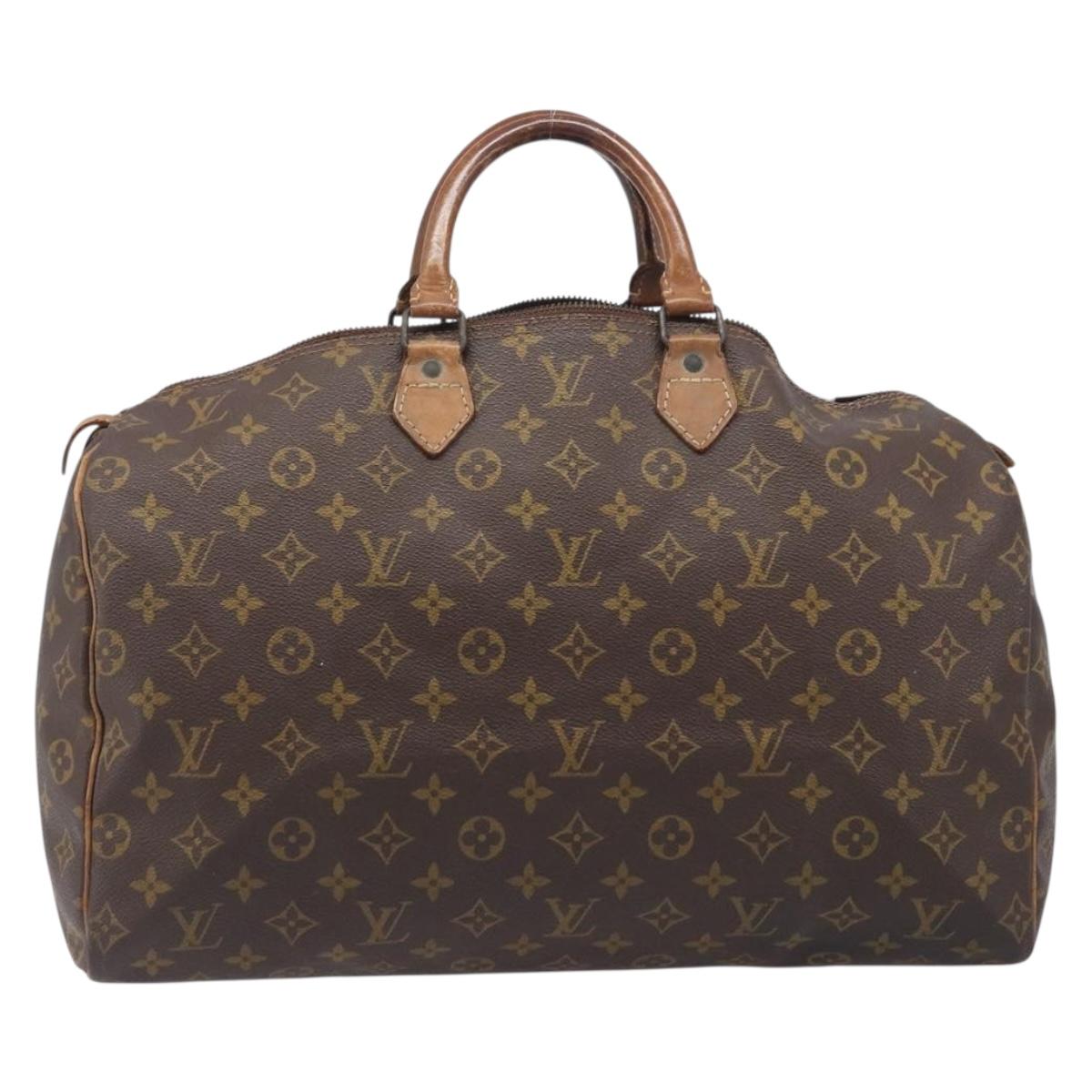 LOUIS VUITTON Monogram Speedy 40 Hand Bag M41522 LV Auth 200428
