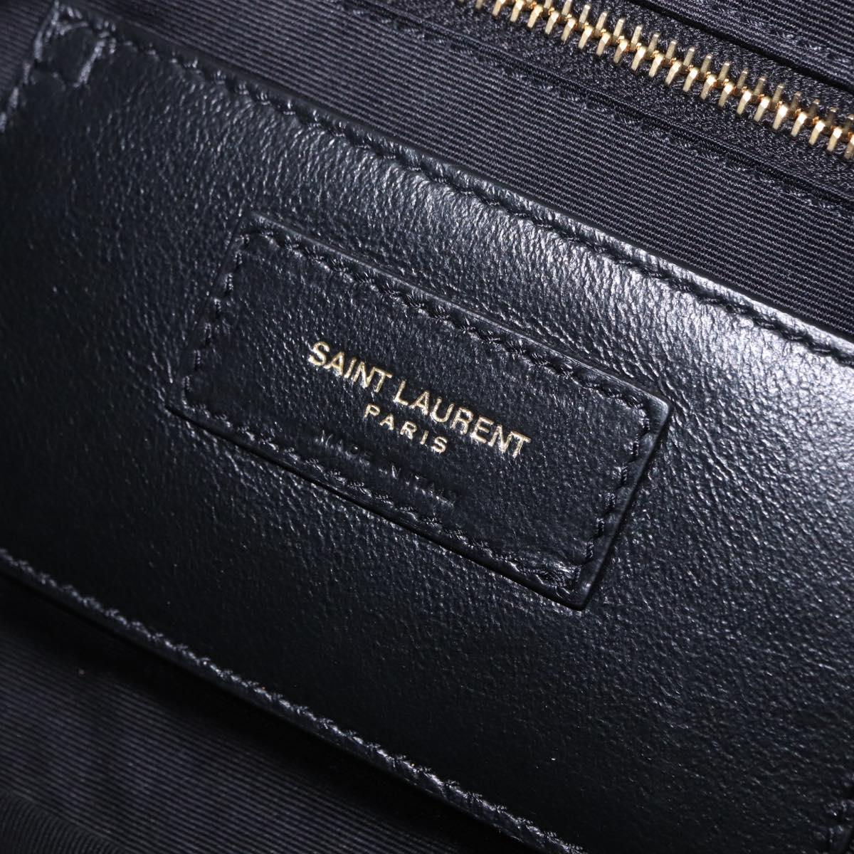 SAINT LAURENT Jamie Shoulder Bag Leather Brown Gold Auth 200430M