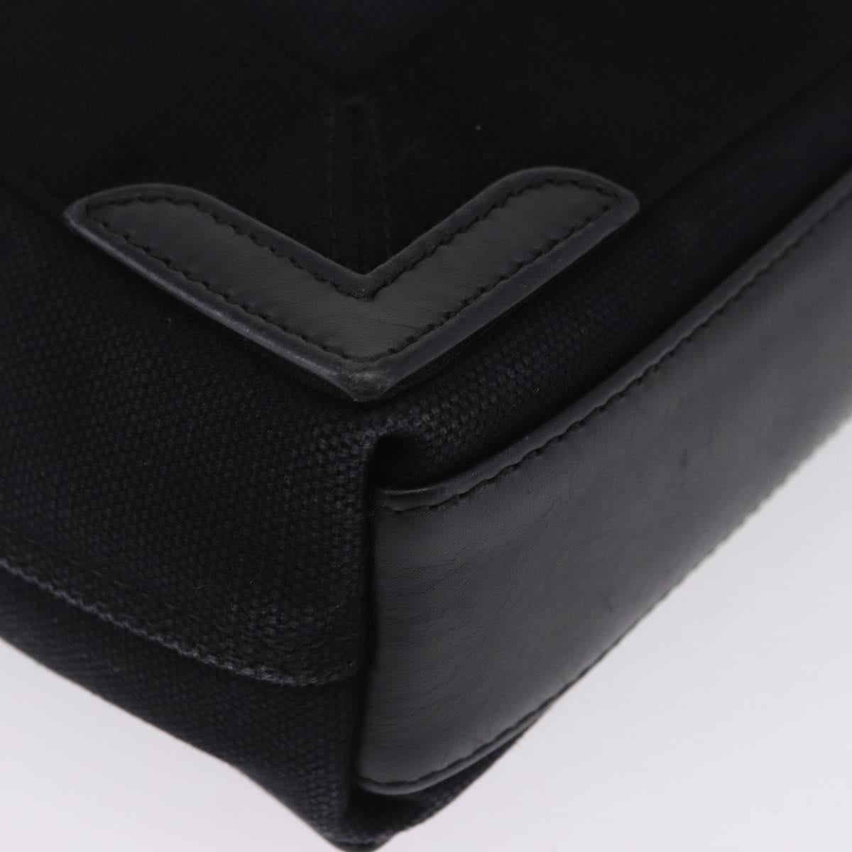 BALENCIAGA Navy Cabas XS Hand Bag Canvas Black 390346 Auth 200438A