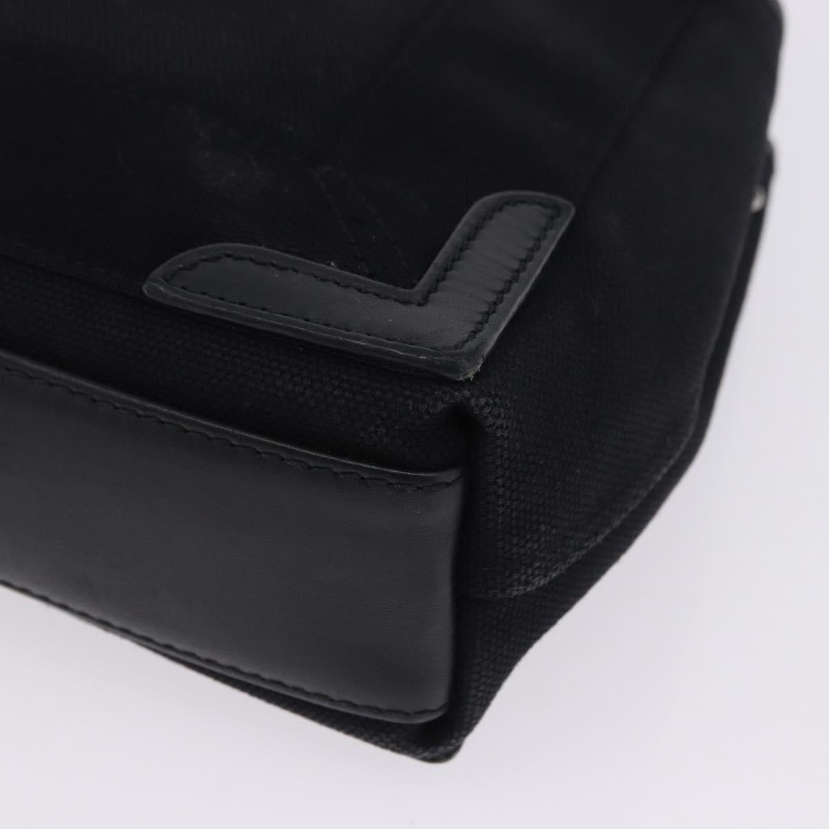 BALENCIAGA Navy Cabas XS Hand Bag Canvas Black 390346 Auth 200438A