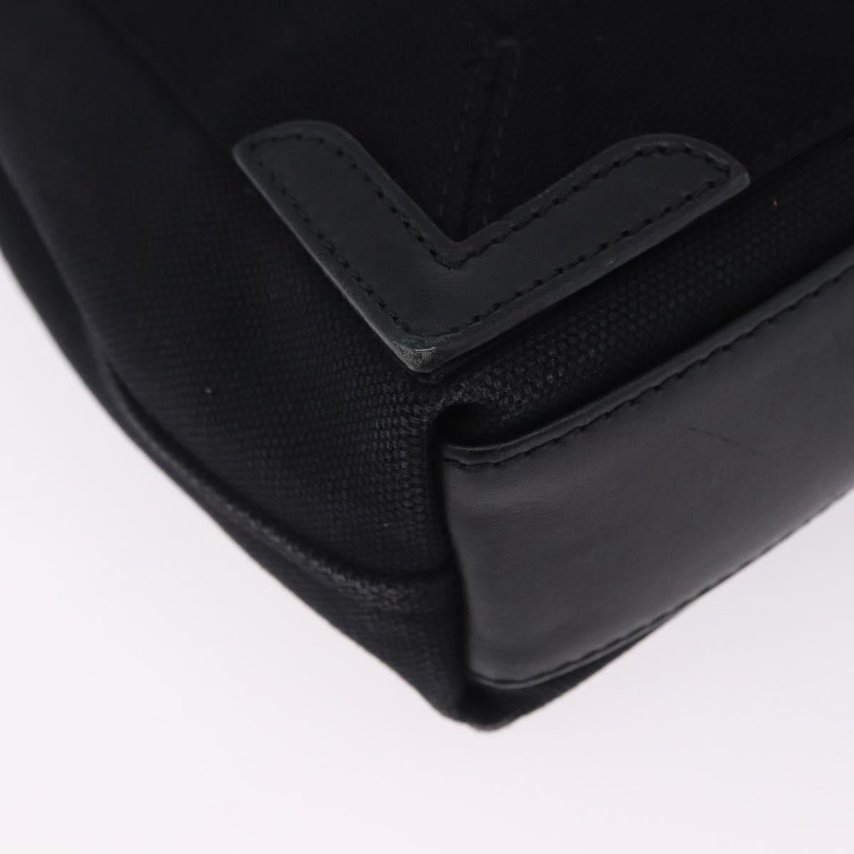 BALENCIAGA Navy Cabas XS Hand Bag Canvas Black 390346 Auth 200438A