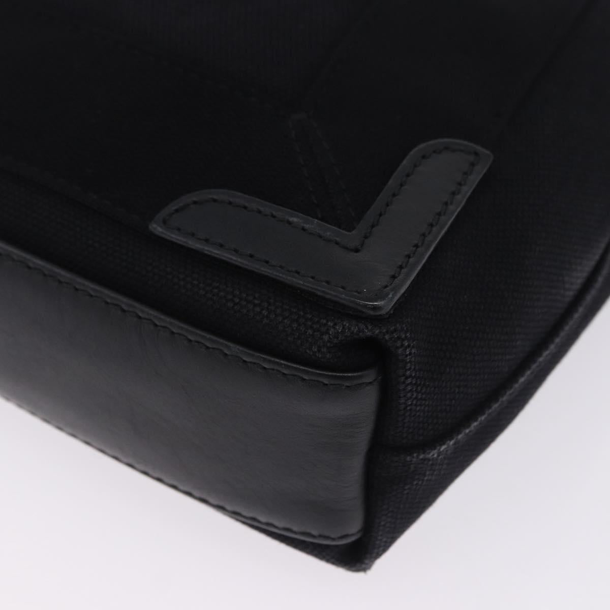 BALENCIAGA Navy Cabas XS Hand Bag Canvas Black 390346 Auth 200438A