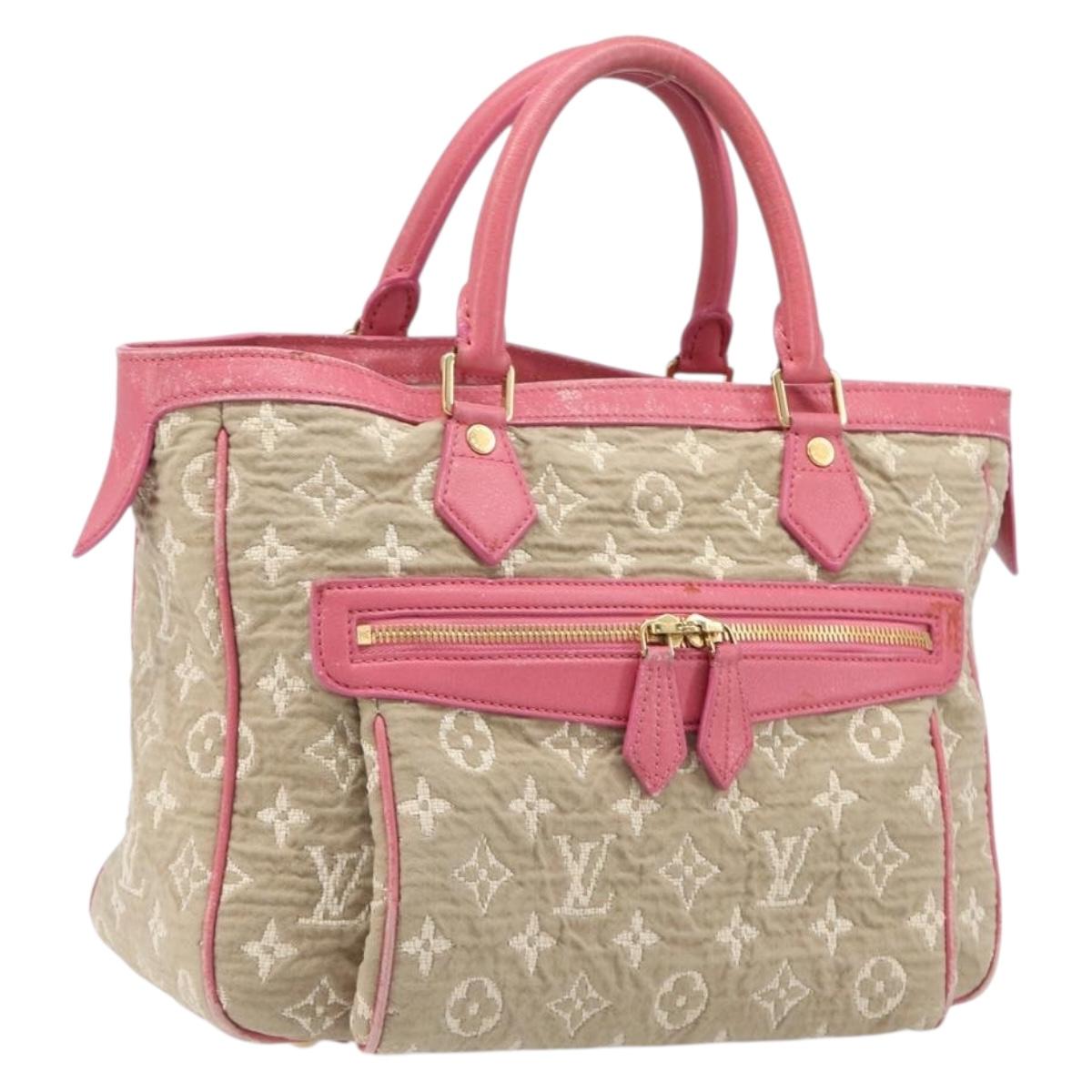 LOUIS VUITTON Monogram Sabia Cabas MM Tote Bag Beige M93496 LV Auth 200440