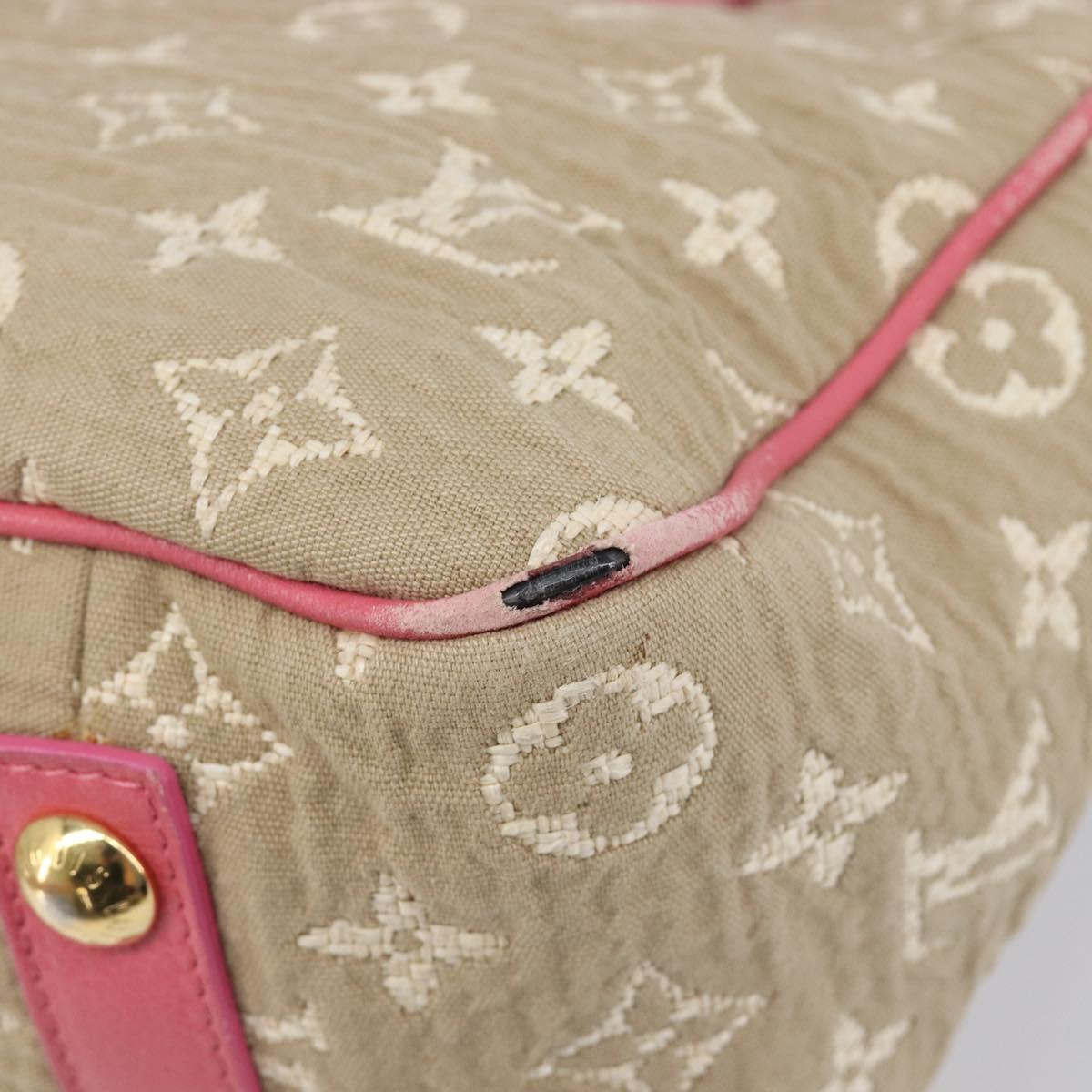 LOUIS VUITTON Monogram Sabia Cabas MM Tote Bag Beige M93496 LV Auth 200440