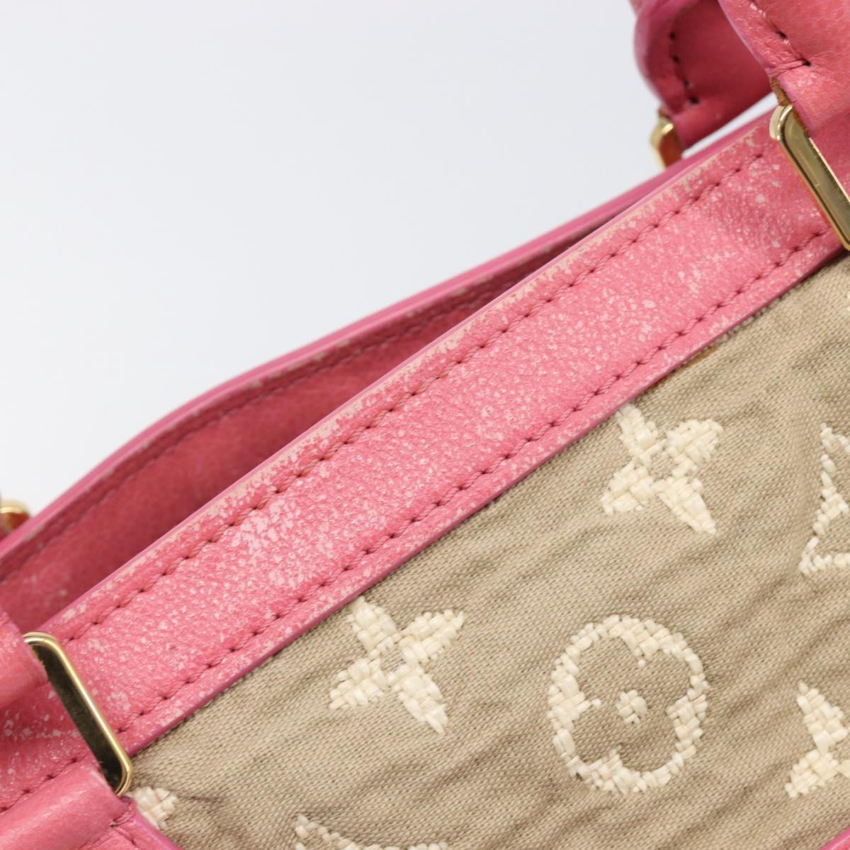 LOUIS VUITTON Monogram Sabia Cabas MM Tote Bag Beige M93496 LV Auth 200440