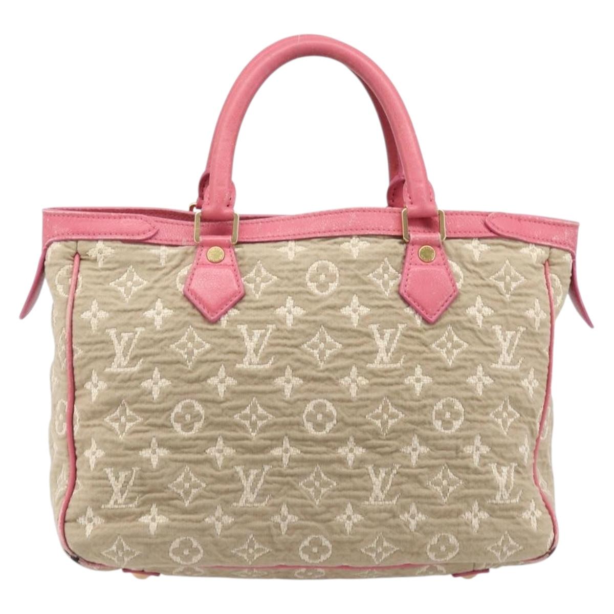 LOUIS VUITTON Monogram Sabia Cabas MM Tote Bag Beige M93496 LV Auth 200440