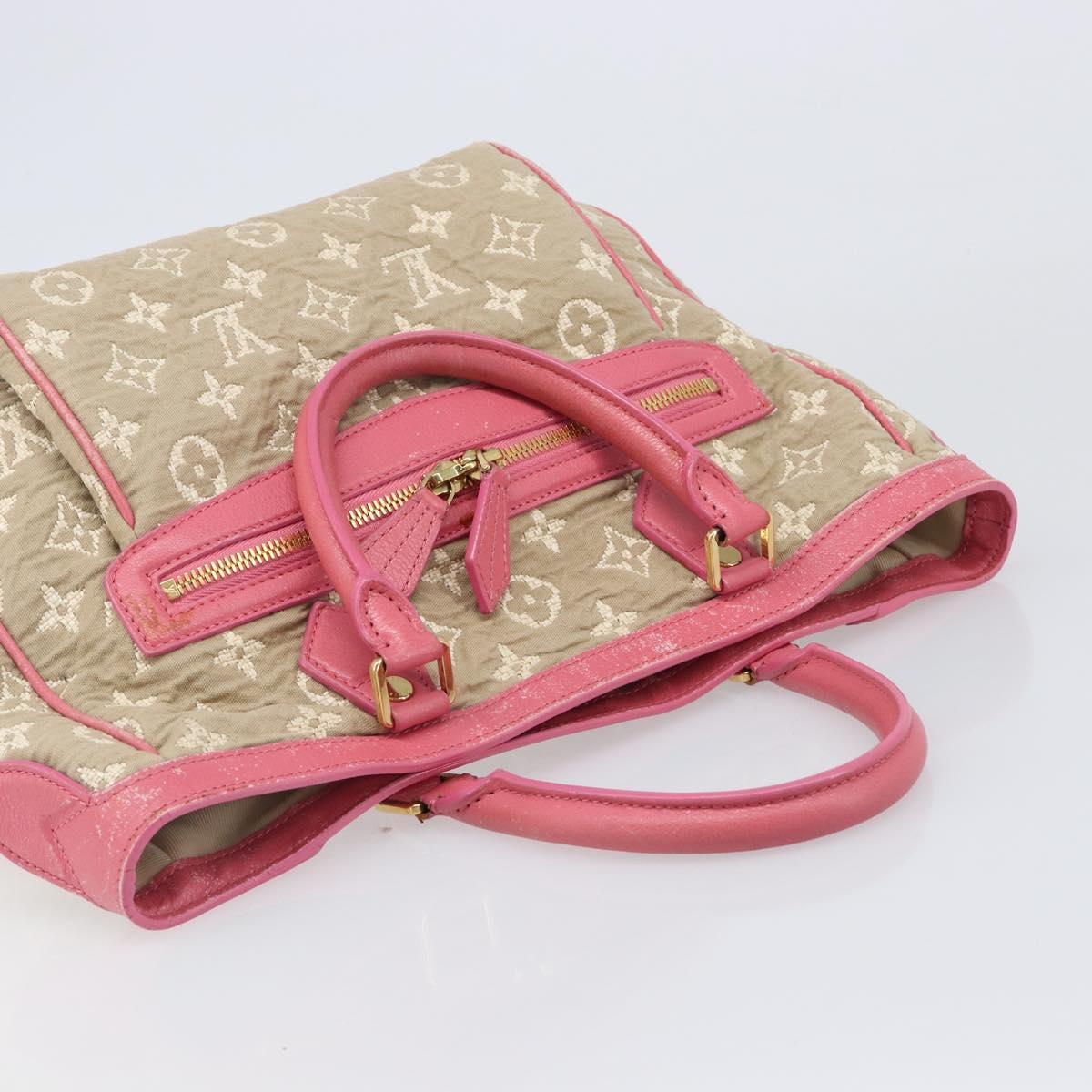 LOUIS VUITTON Monogram Sabia Cabas MM Tote Bag Beige M93496 LV Auth 200440