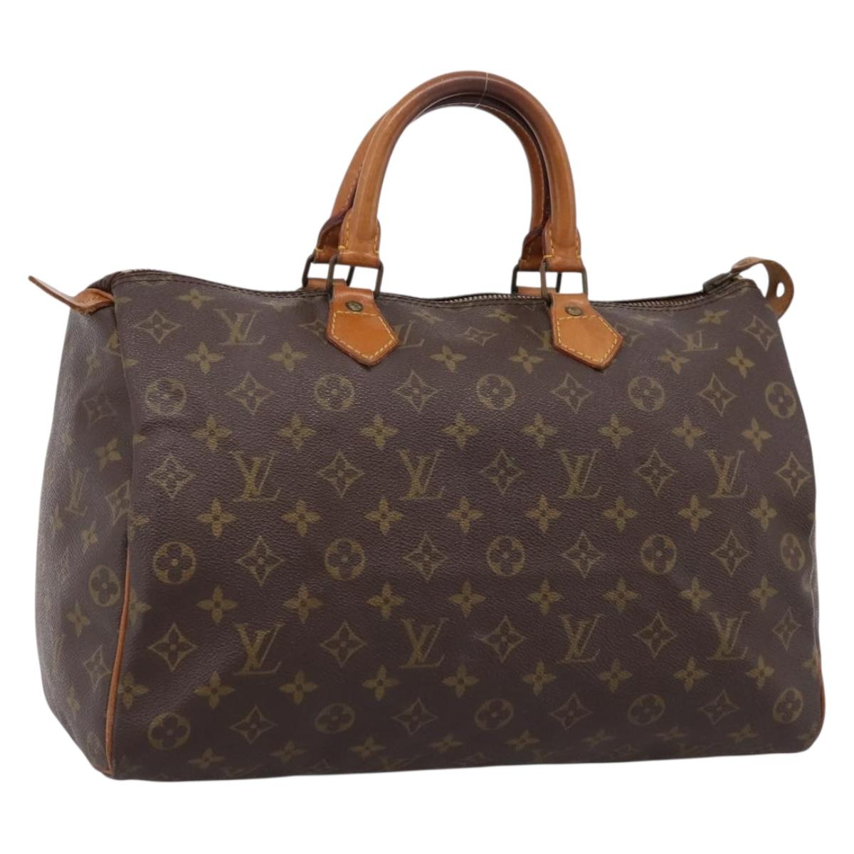 LOUIS VUITTON Monogram Speedy 35 Hand Bag M41524 LV Auth 200441A