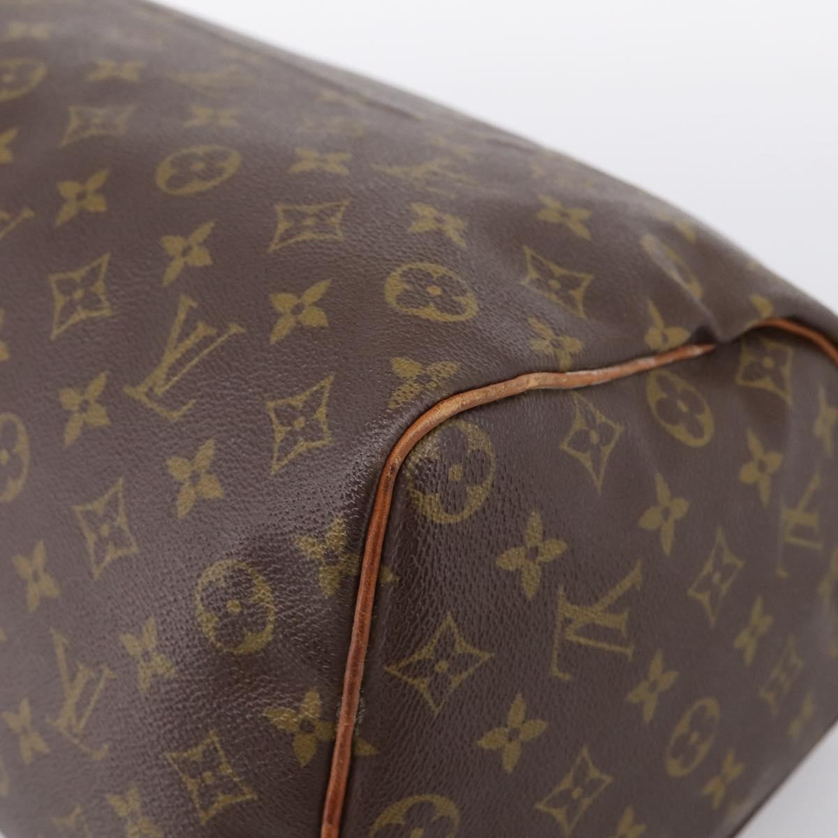 LOUIS VUITTON Monogram Speedy 35 Hand Bag M41524 LV Auth 200441A