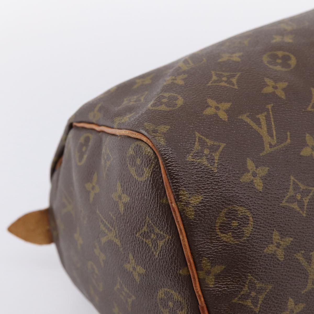 LOUIS VUITTON Monogram Speedy 35 Hand Bag M41524 LV Auth 200441A