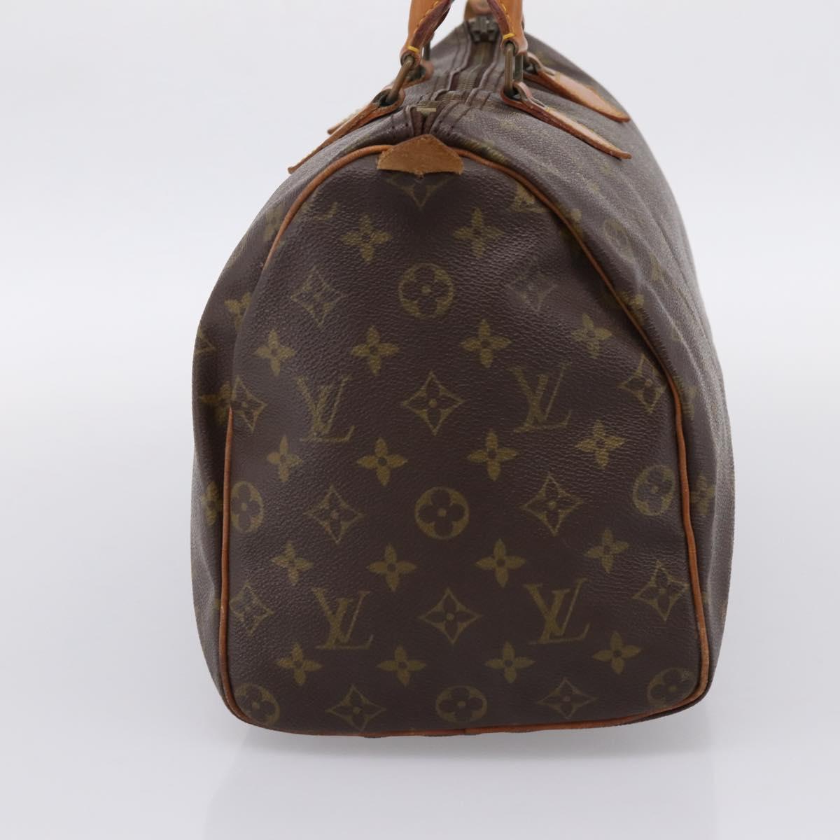LOUIS VUITTON Monogram Speedy 35 Hand Bag M41524 LV Auth 200441A