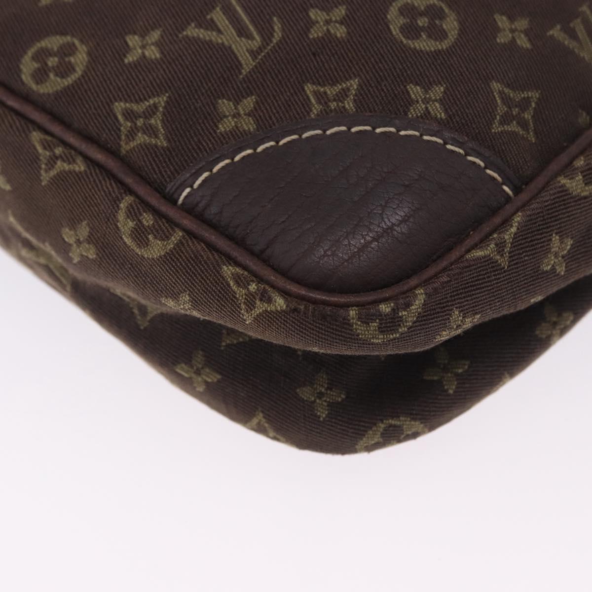 LOUIS VUITTON Monogram Mini Lin Danube Shoulder Bag Ebene M95228 LV Auth 200445A