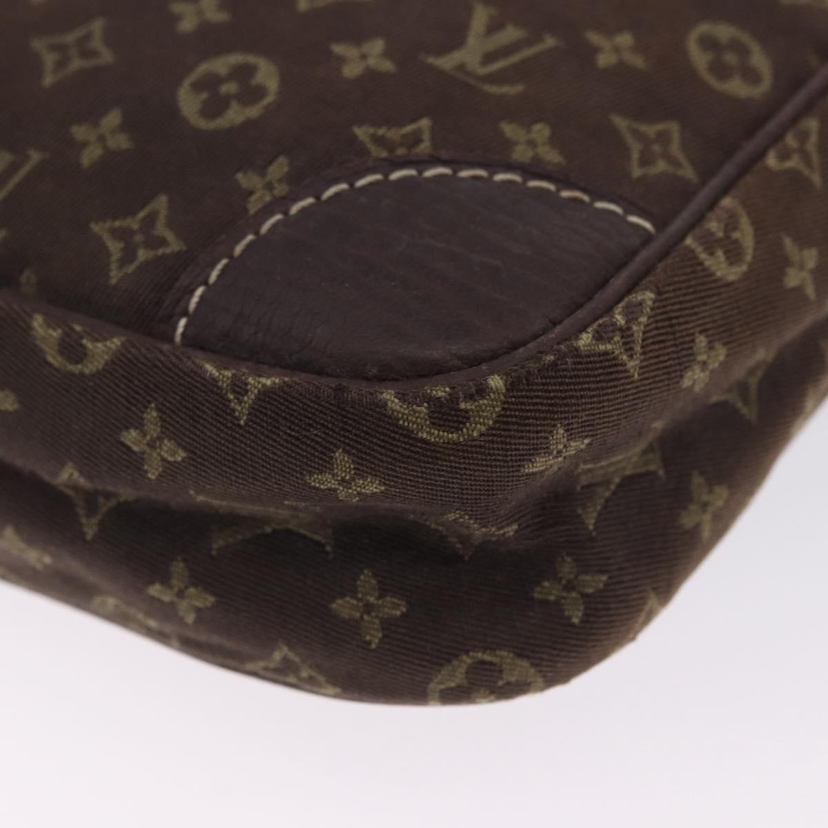 LOUIS VUITTON Monogram Mini Lin Danube Shoulder Bag Ebene M95228 LV Auth 200445A