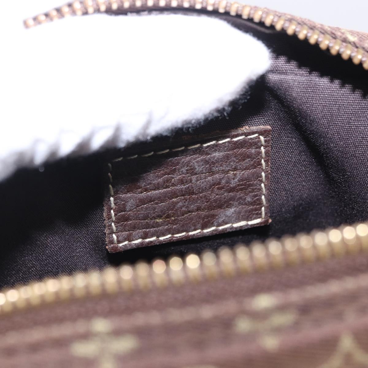 LOUIS VUITTON Monogram Mini Lin Danube Shoulder Bag Ebene M95228 LV Auth 200445A