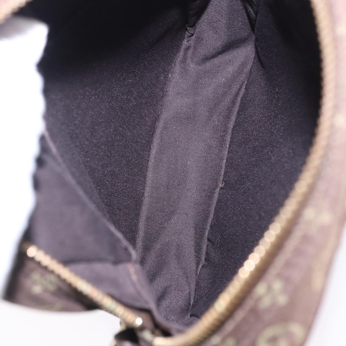 LOUIS VUITTON Monogram Mini Lin Danube Shoulder Bag Ebene M95228 LV Auth 200445A