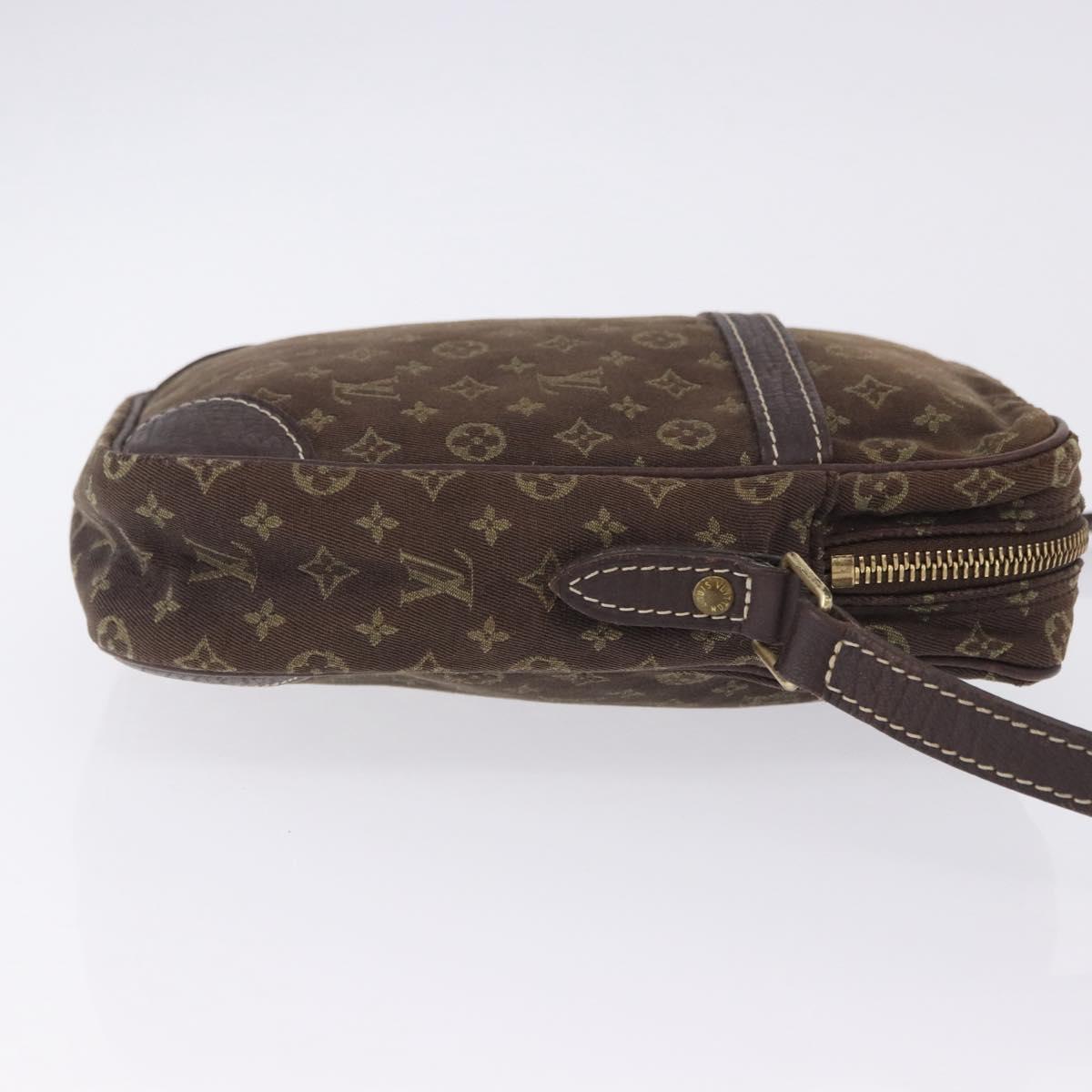 LOUIS VUITTON Monogram Mini Lin Danube Shoulder Bag Ebene M95228 LV Auth 200445A