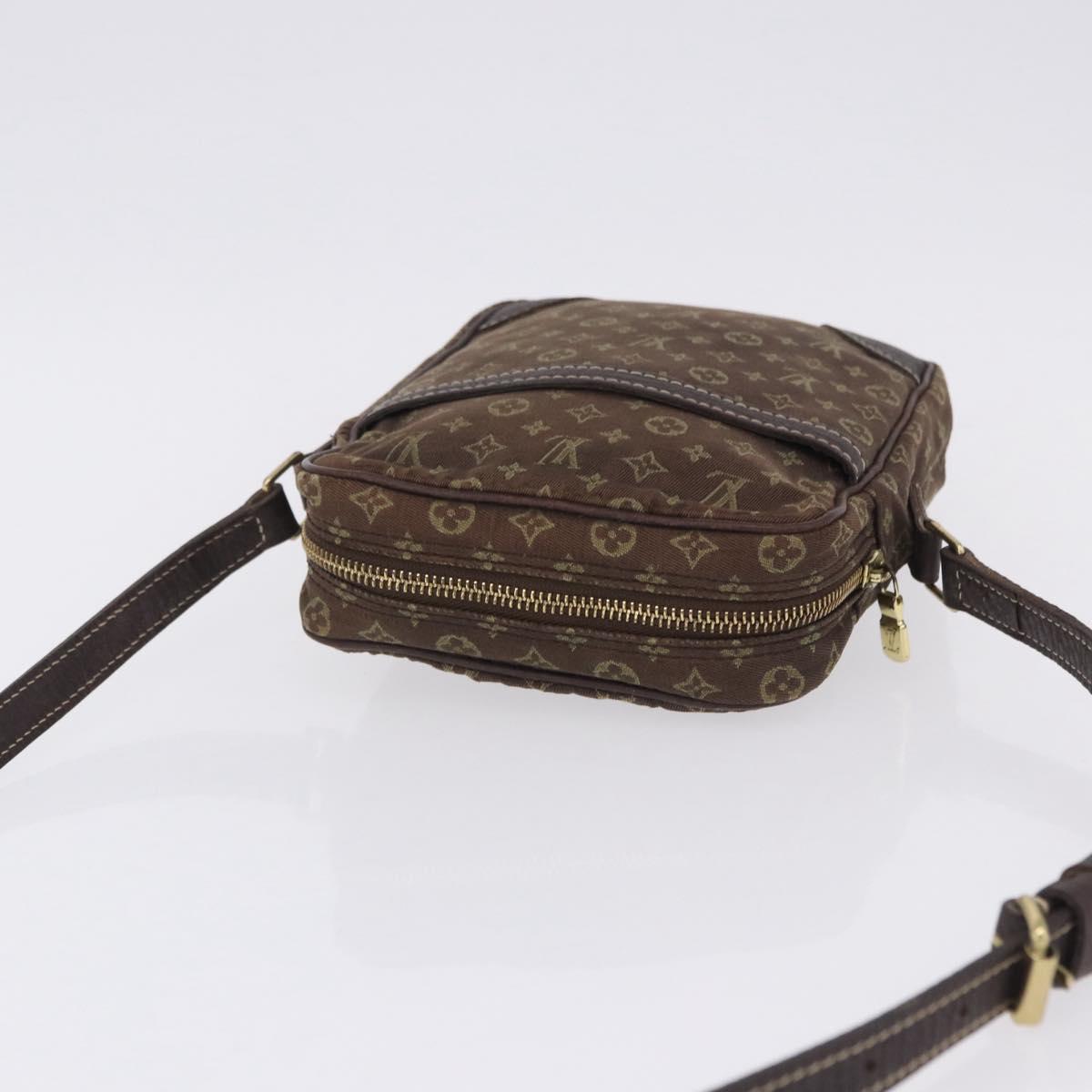 LOUIS VUITTON Monogram Mini Lin Danube Shoulder Bag Ebene M95228 LV Auth 200445A