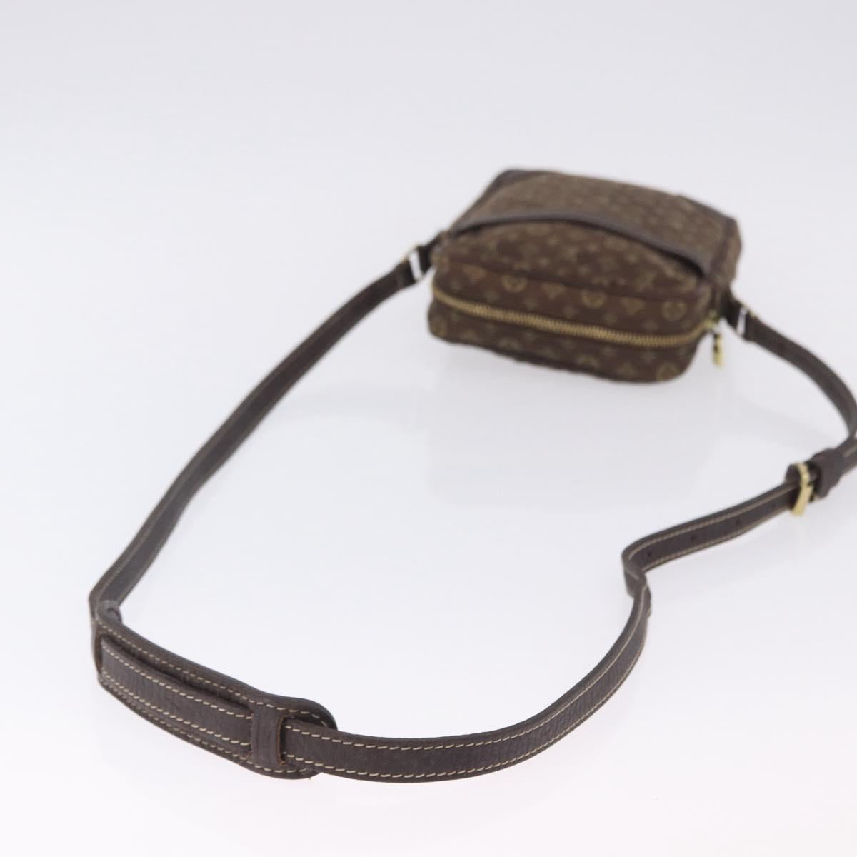 LOUIS VUITTON Monogram Mini Lin Danube Shoulder Bag Ebene M95228 LV Auth 200445A