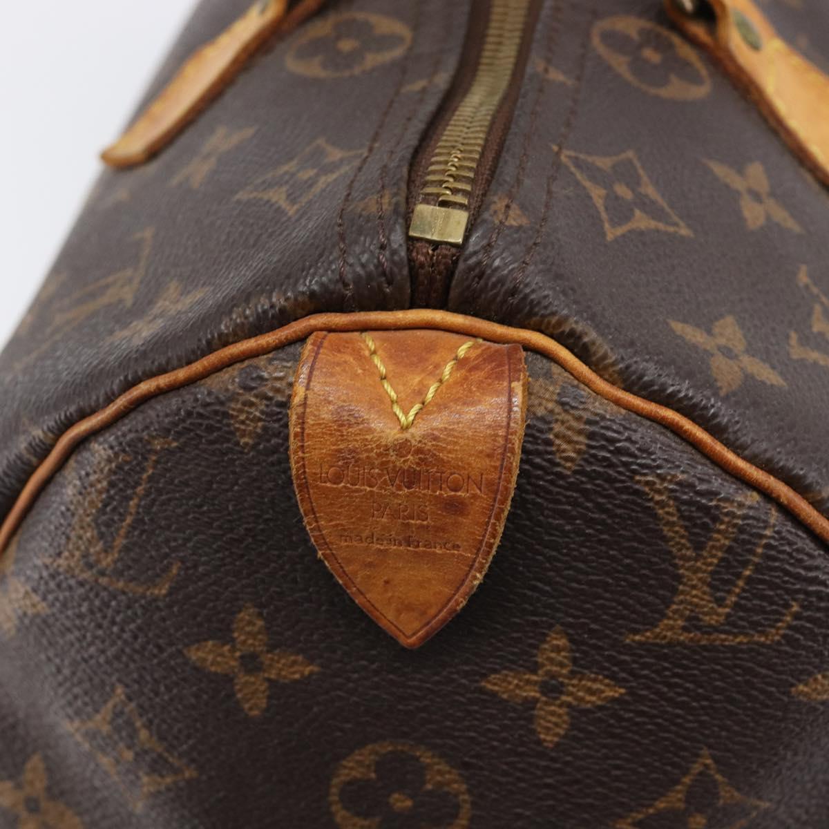 LOUIS VUITTON Monogram Speedy 25 Hand Bag M41528 LV Auth 200451