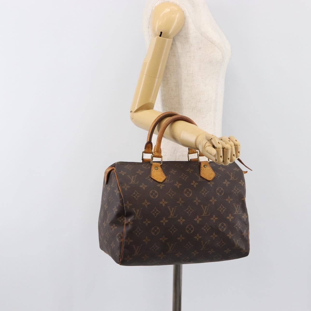 LOUIS VUITTON Monogram Speedy 25 Hand Bag M41528 LV Auth 200451
