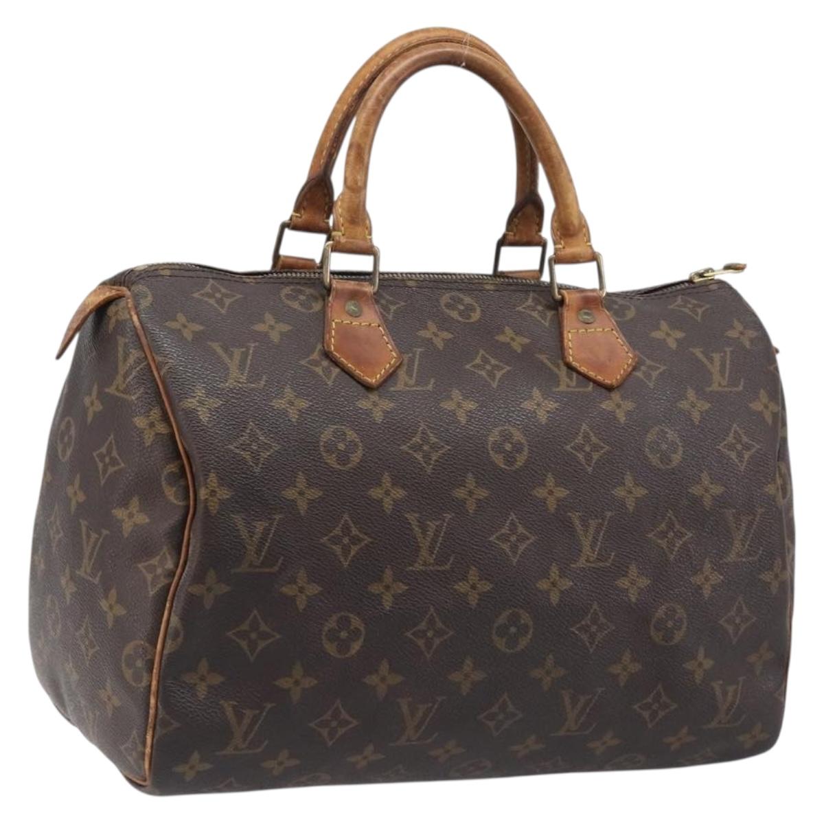 LOUIS VUITTON Monogram Speedy 30 Hand Bag M41526 LV Auth 200452