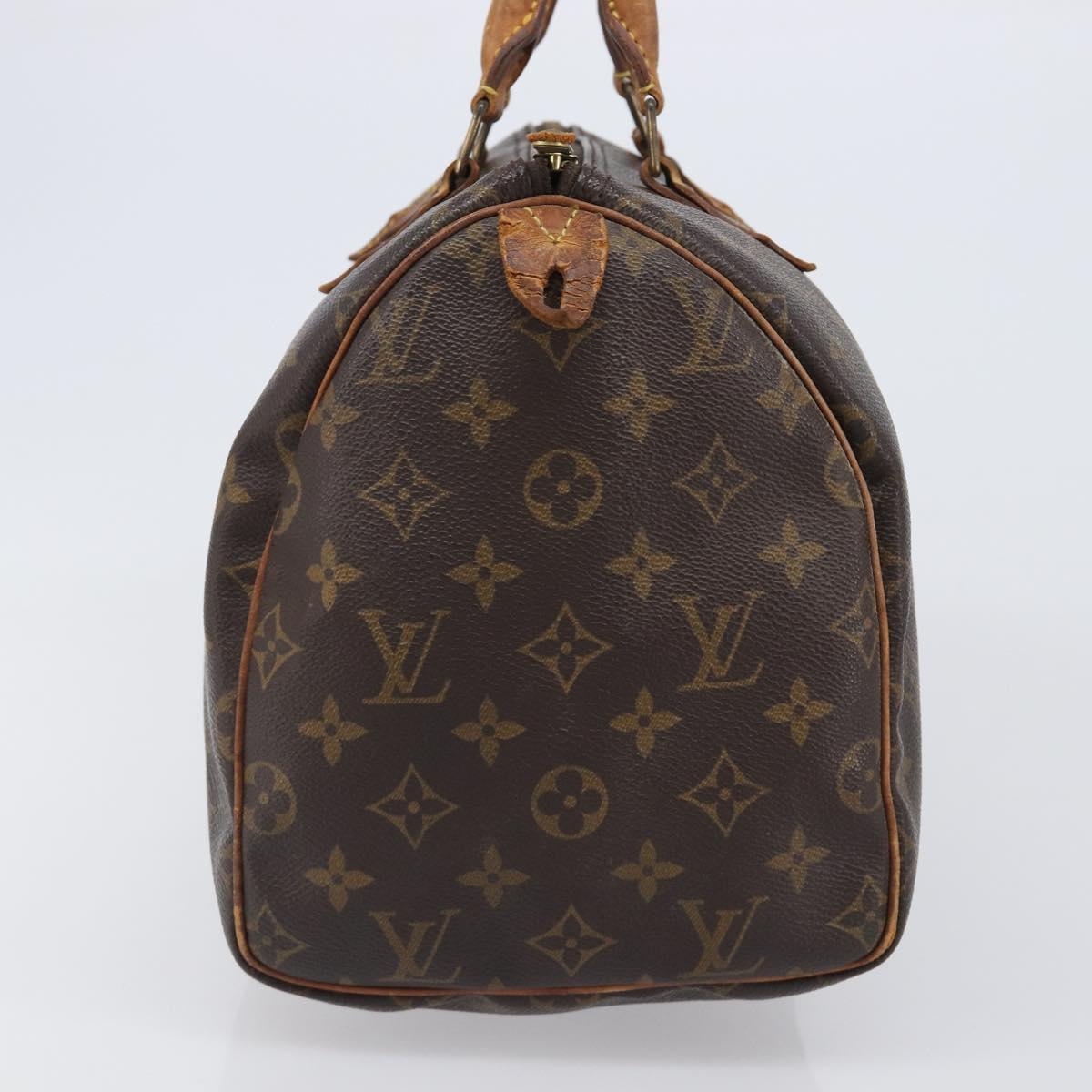 LOUIS VUITTON Monogram Speedy 30 Hand Bag M41526 LV Auth 200452