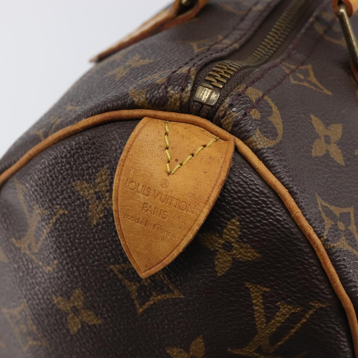 LOUIS VUITTON Monogram Speedy 25 Hand Bag M41528 LV Auth 200464
