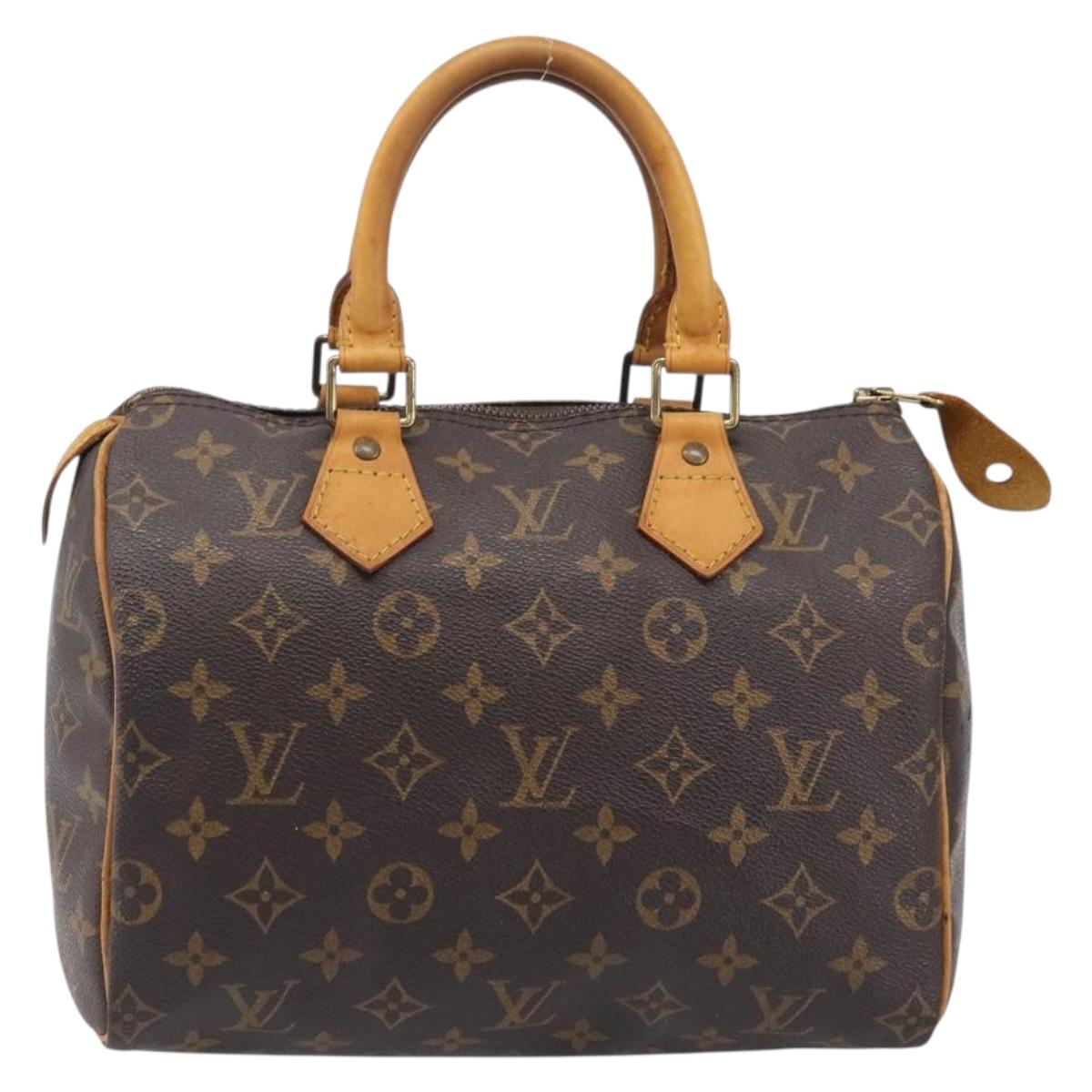 LOUIS VUITTON Monogram Speedy 25 Hand Bag M41528 LV Auth 200464