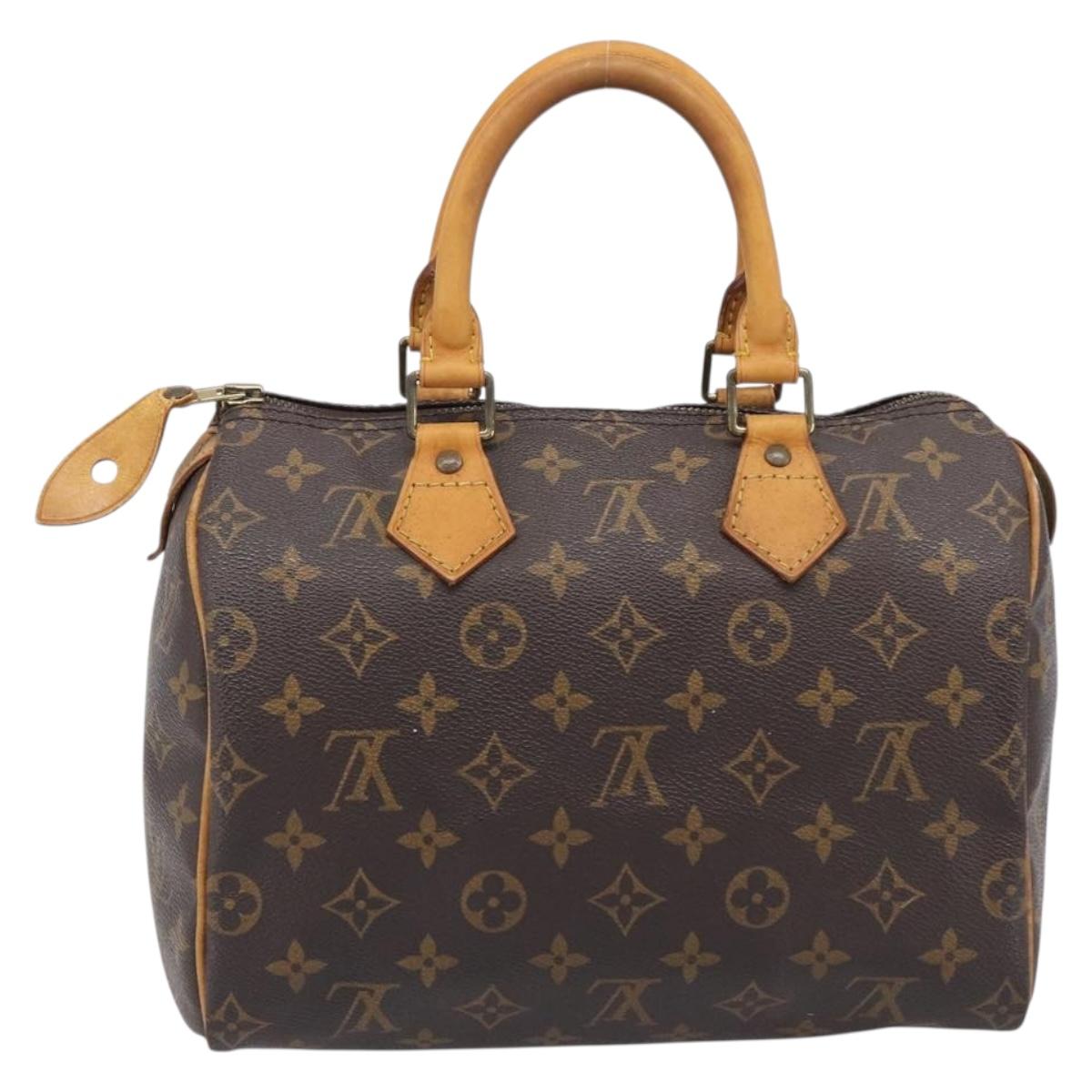 LOUIS VUITTON Monogram Speedy 25 Hand Bag M41528 LV Auth 200464