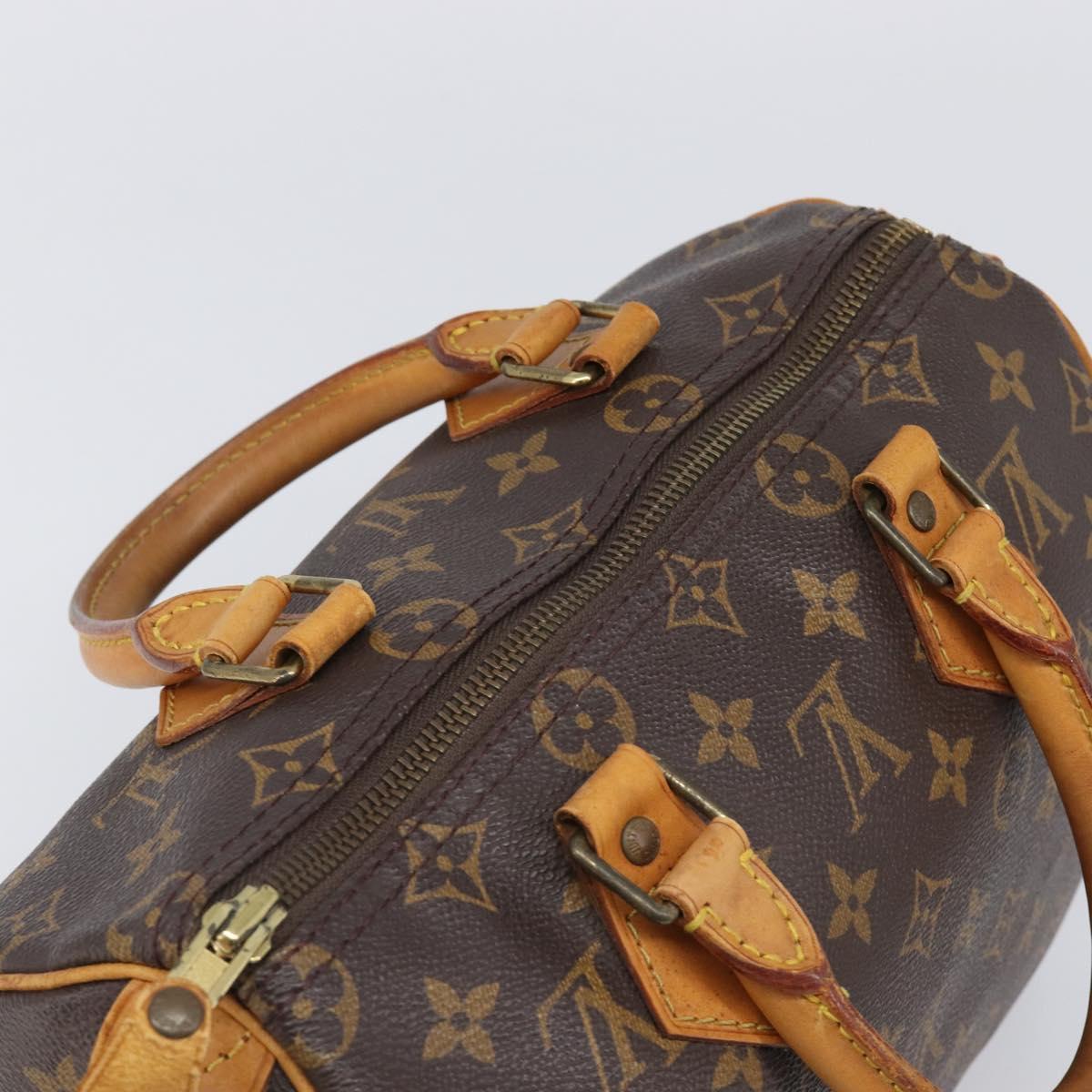 LOUIS VUITTON Monogram Speedy 25 Hand Bag M41528 LV Auth 200464