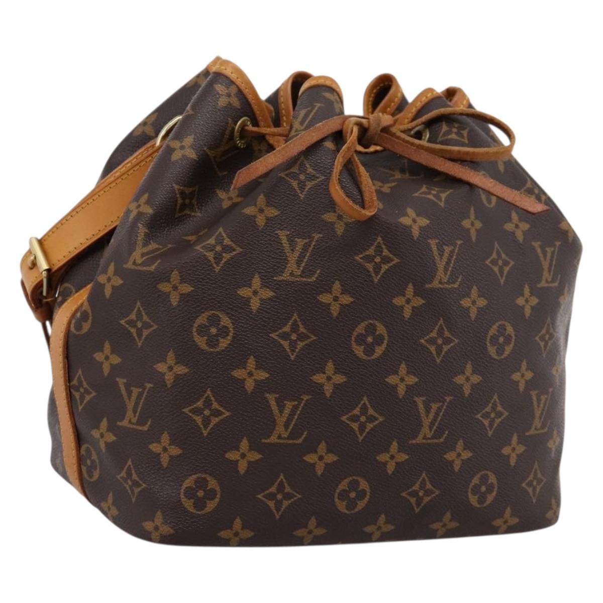 LOUIS VUITTON Monogram Petit Noe Shoulder Bag M42226 LV Auth 200465V