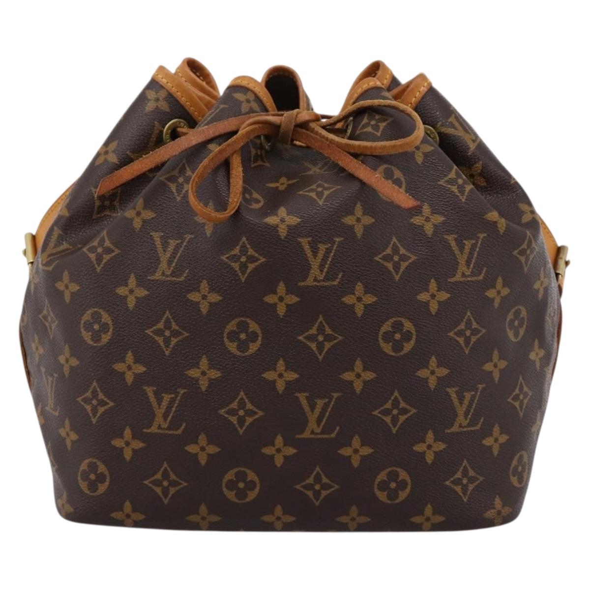 LOUIS VUITTON Monogram Petit Noe Shoulder Bag M42226 LV Auth 200465V